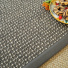 Tapis Laine et sisal Caloundra grosses boucles gris ganse anthracite - gros plan