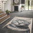 Tapis chambre d'enfant - Chat Senka - Gris et beige - salon