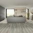 Sol Vinyle Textile - Black Edition 3D - Parquet bois gris - cuisine