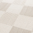 Tapis motif damier en matire recycle - Andy - Beige - gros plan