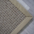 Tapis Laine et Sisal Albury taupe ganse coton limon - Galon