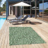 Tapis de jardin Broc Arty tissage vert - terrasse