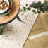 Tapisde salon en matire recycle Ode  lanature beige et crme - vue du dessus