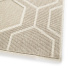 Tapis intrieur et extrieur motif graphique - Hexagone - Beige et cru - coin