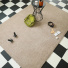 Tapis Cocoon grège galon fauve