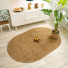 Tapis ovale en jute et coton - Lounge - Naturel - salon