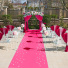 Moquette filme - Stand Event - Rose Fushia - Mariage