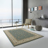 Tapis style persan en velours ras - Kiana - Vert antique - salon