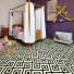 Sol Vinyle Style - Imitation Carrelage losange - Chambre d'enfant