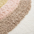 Tapis chambre d'enfant - Arc en ciel - Beige et pastel - gros plan