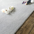 Tapis Velours - Gris perle - Lavable en machine - Tranche