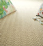 Sisal Maya Chevron - Blanchi - Vue de face