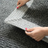 Tapis imitation fibres naturelles intrieur et extrieur Provence anthracite - envers