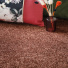 Moquette salon Lumicolor marron auburn - gros plan