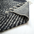 Tapis style Berbre avec franges - Arrow noir - envers