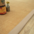 Tapis sisal Yucatan naturel ganse beige - Tranche