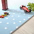 Tapis chambre d'enfant pois - Bleu - Tranche