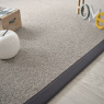 Visuel - Tapis pure laine - Latoon gris - Ganse coton anthracite