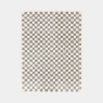 Visuel - Tapis damier  poils longs - Colorama - Gris color