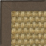 Visuel - Tapis jonc de mer Paro fin natté 4x4 - Ganse chocolat