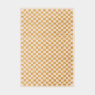 Visuel - Tapis damier  poils longs - Colorama - Jaune rtro