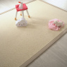 Visuel - Tapis pure laine - Latoon cru - Ganse coton grge