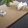 Visuel - Tapis intrieur / extrieur - Mah naturel - Ganse marron