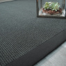 Visuel - Tapis sisal Yucatan noir - Ganse coton noire