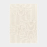 Visuel - Tapis de salon en relief - Circle - Courbe crème