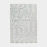 Visuel - Tapis de salon en relief - Circle - Courbe gris bleuté et crème