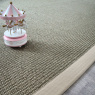 Visuel - Tapis Sisal Quintana grge - Ganse coton grge