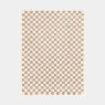 Visuel - Tapis damier  poils longs - Colorama - Beige rtro