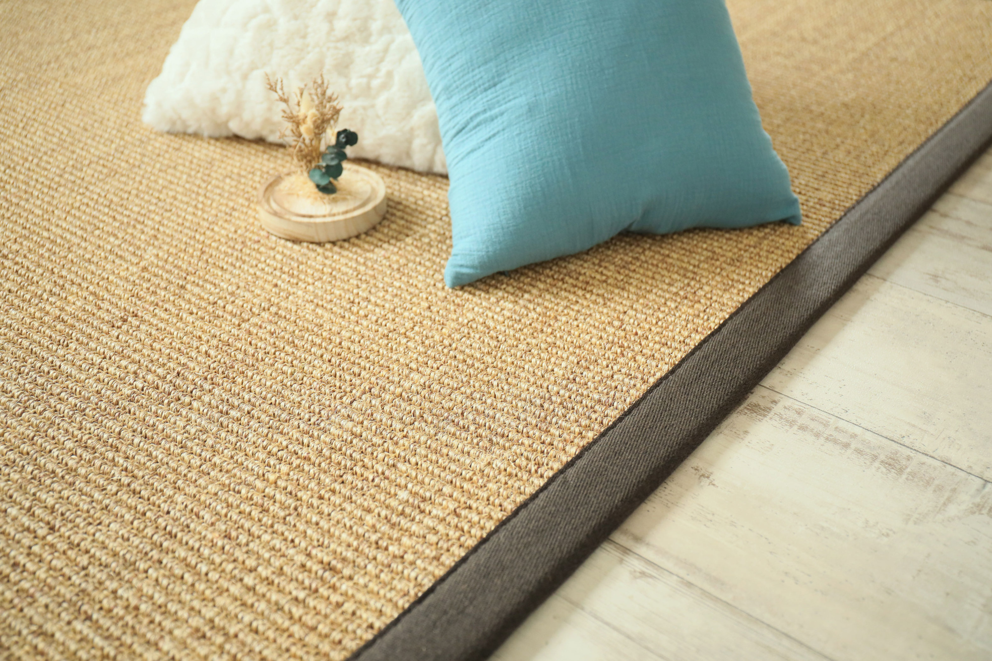 Tapis sur mesure Sisal Cuba orge