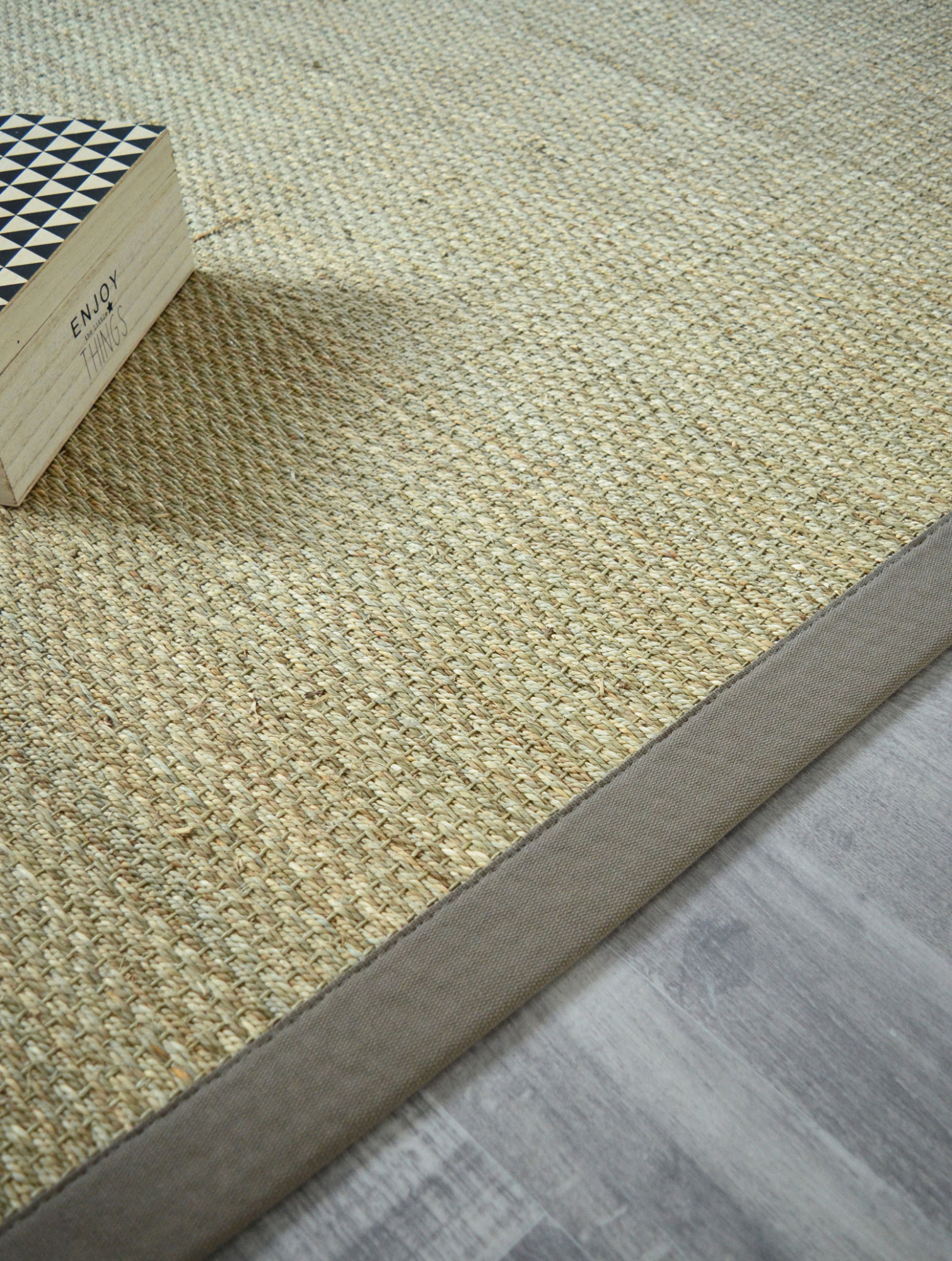 Tapis sur mesure Jonc de mer Kalapa - Fin Panama