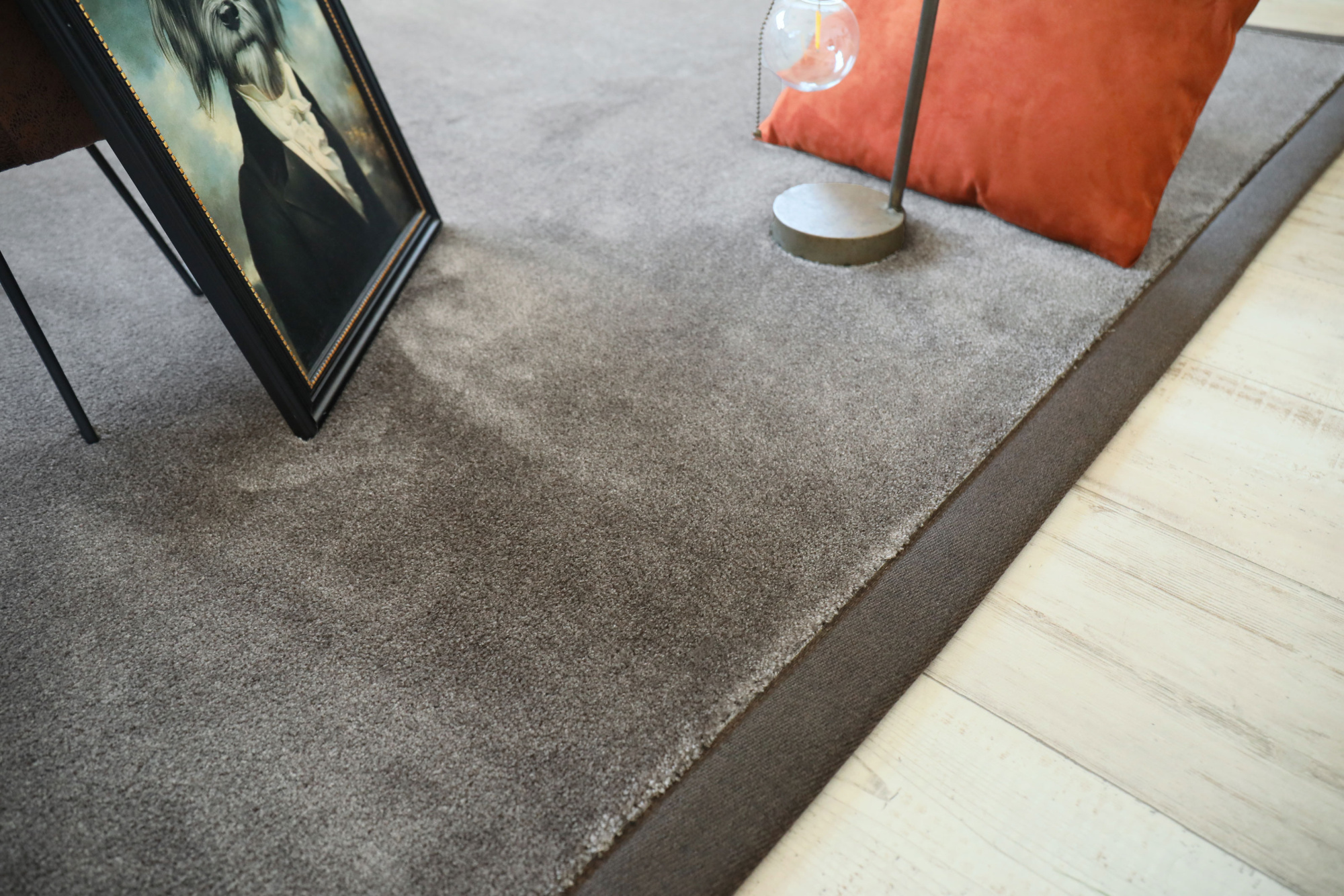 Tapis sur mesure doux Hypnose marron brun