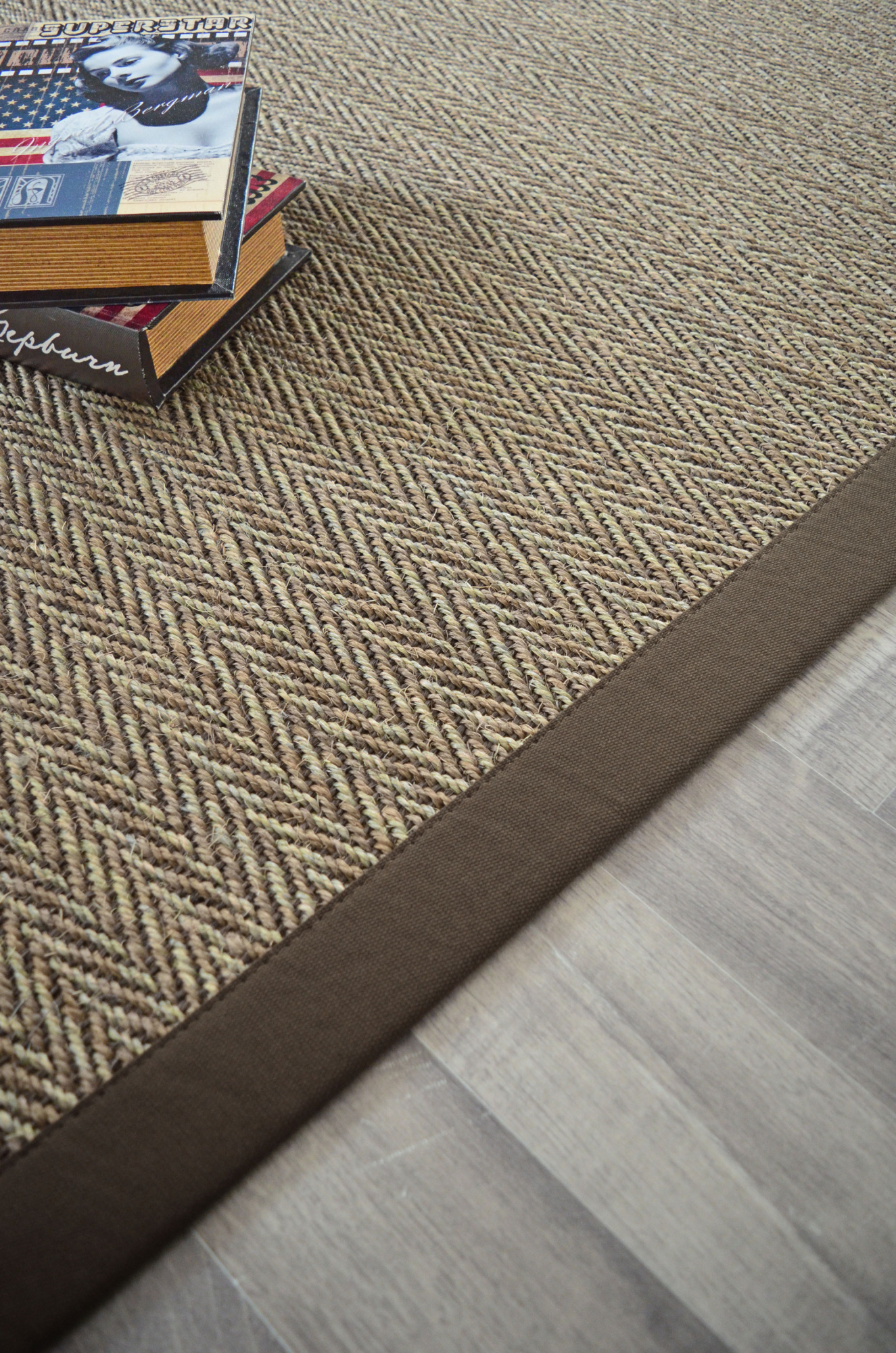 Tapis sur mesure Sisal Nairobi - Chevron