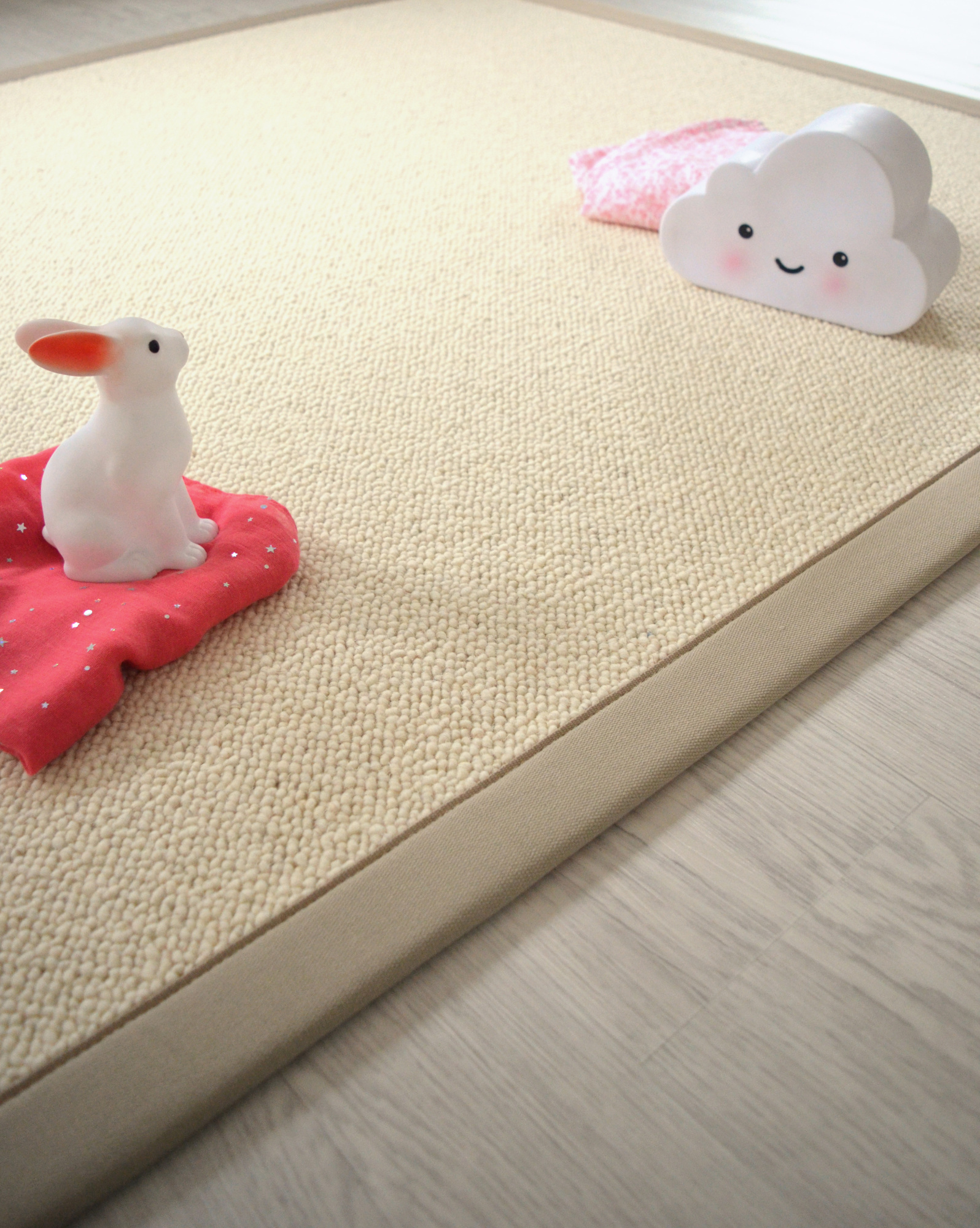 Tapis sur mesure Pure laine Latoon écru