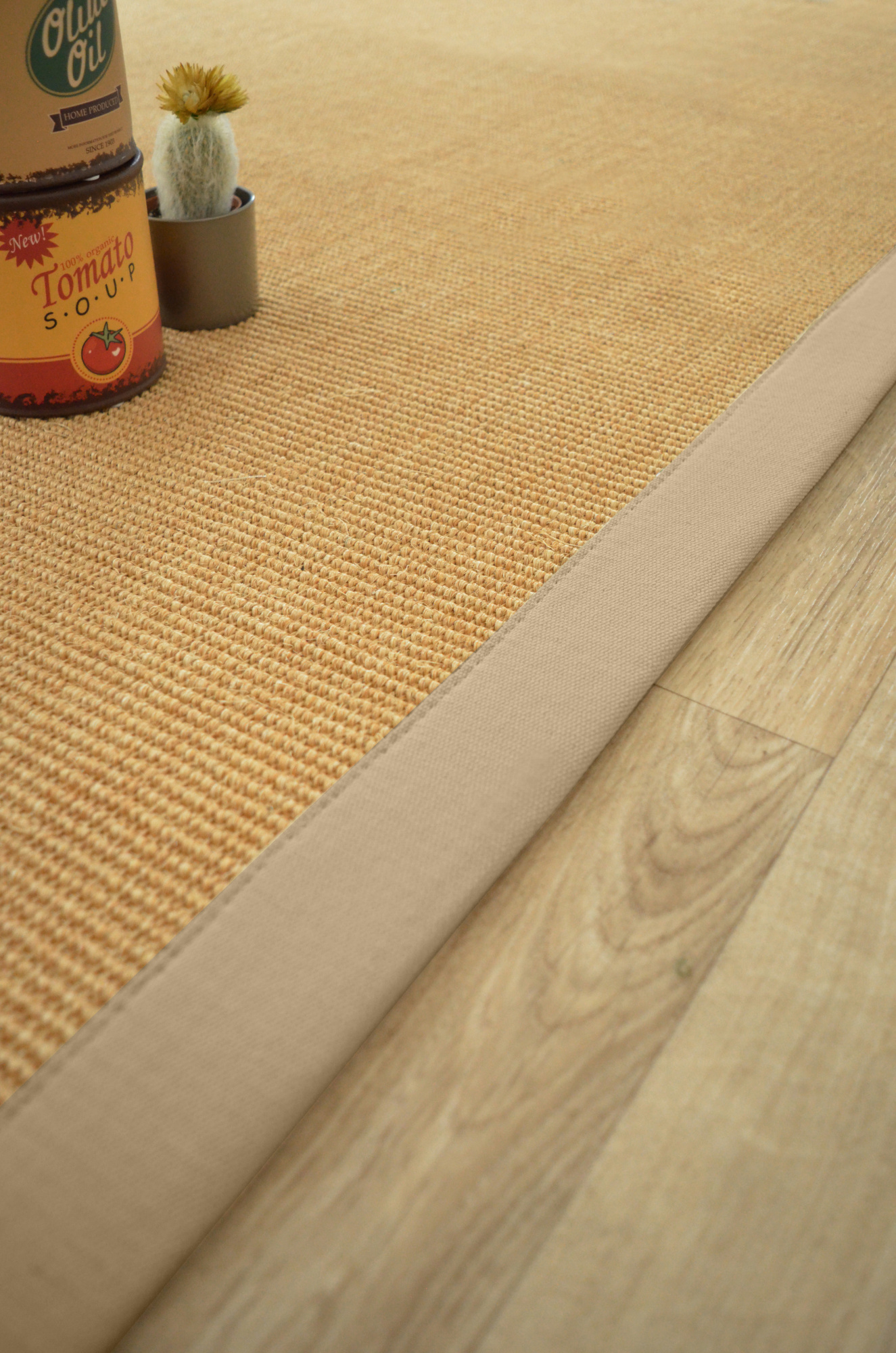 Tapis sur mesure Sisal Yucatan - Naturel