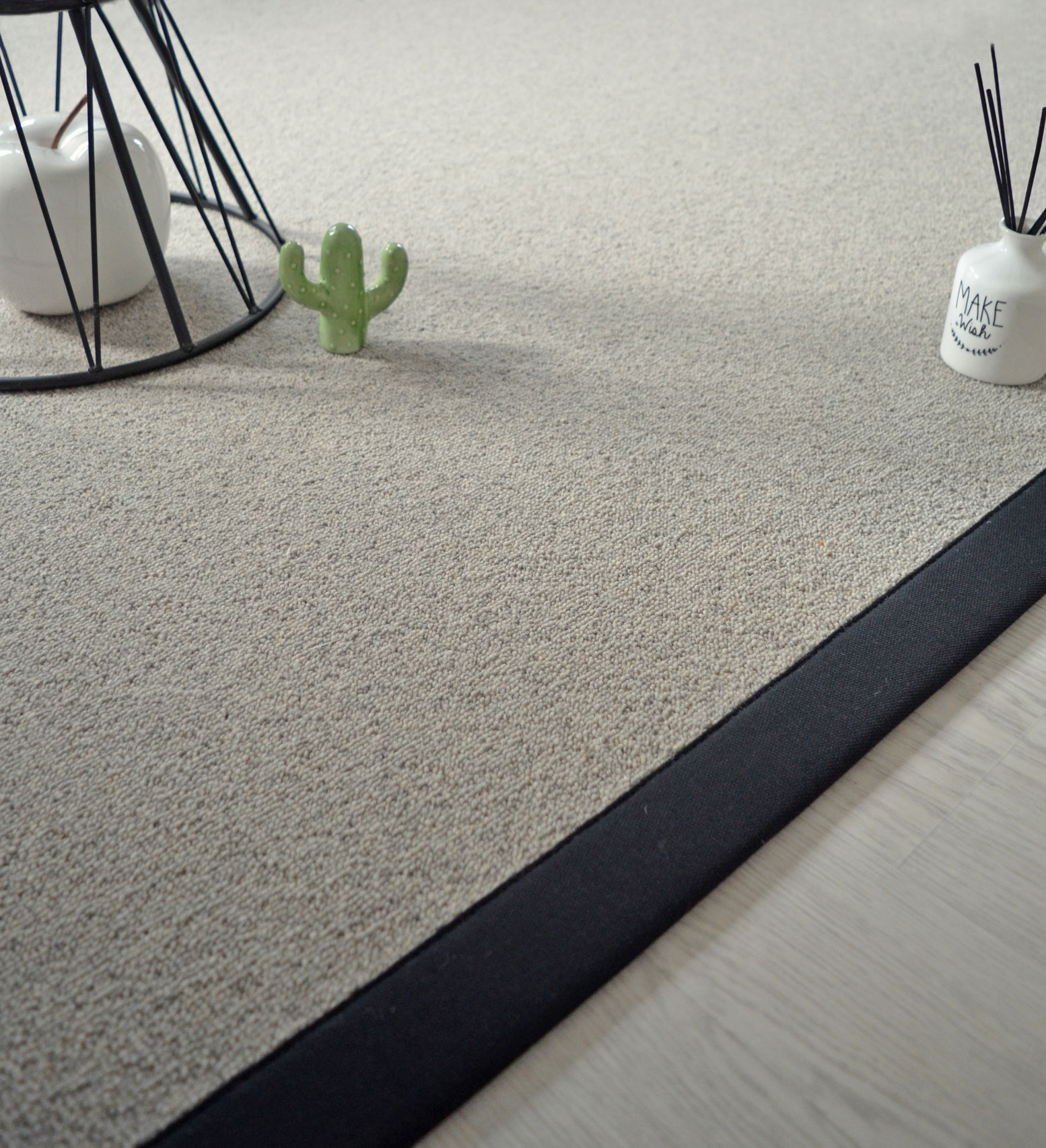 Tapis sur mesure Pure laine Killoo gris