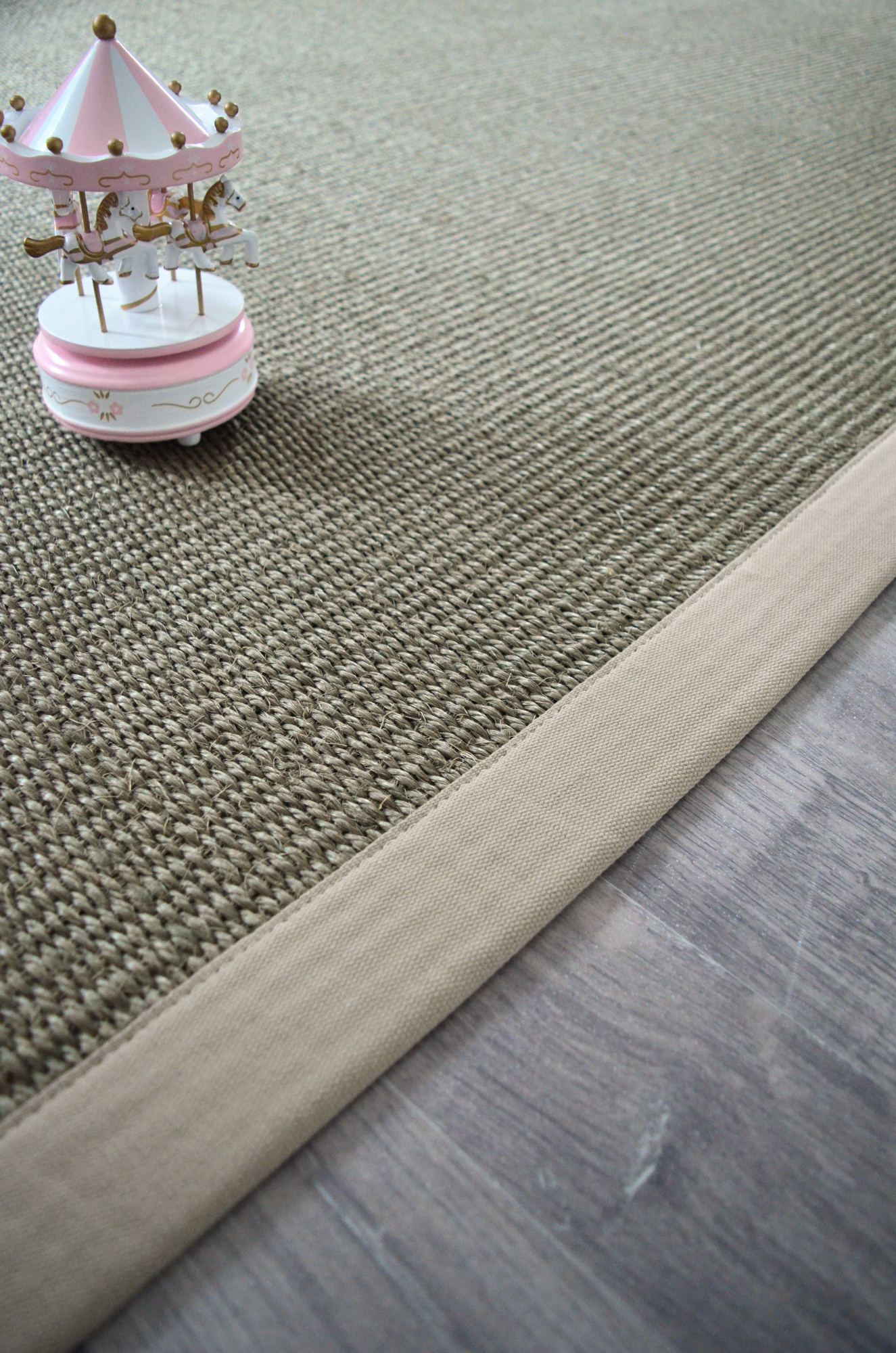 Tapis sur mesure Sisal Quintana - Grège
