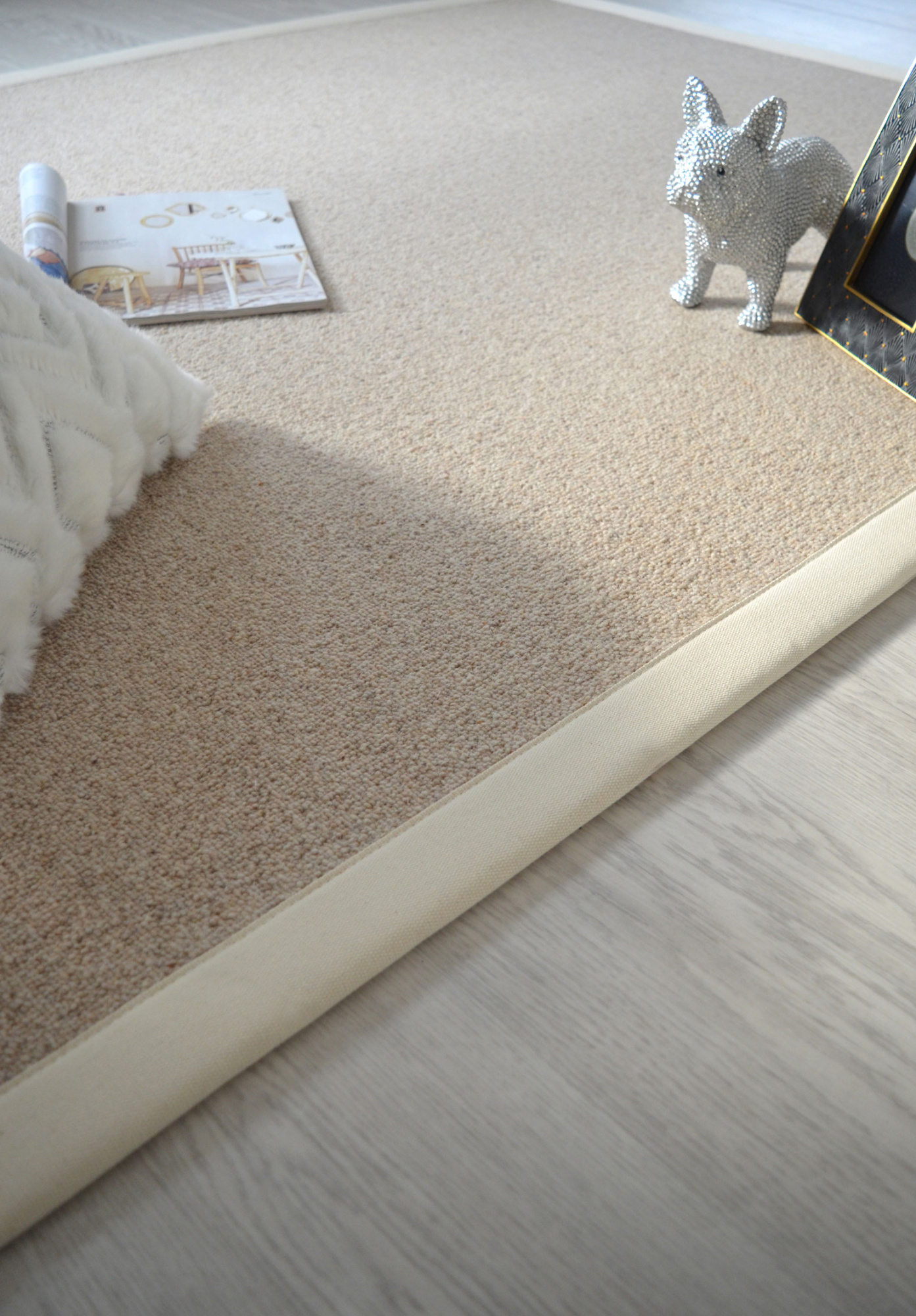 Tapis sur mesure Pure laine Killoo - Grège