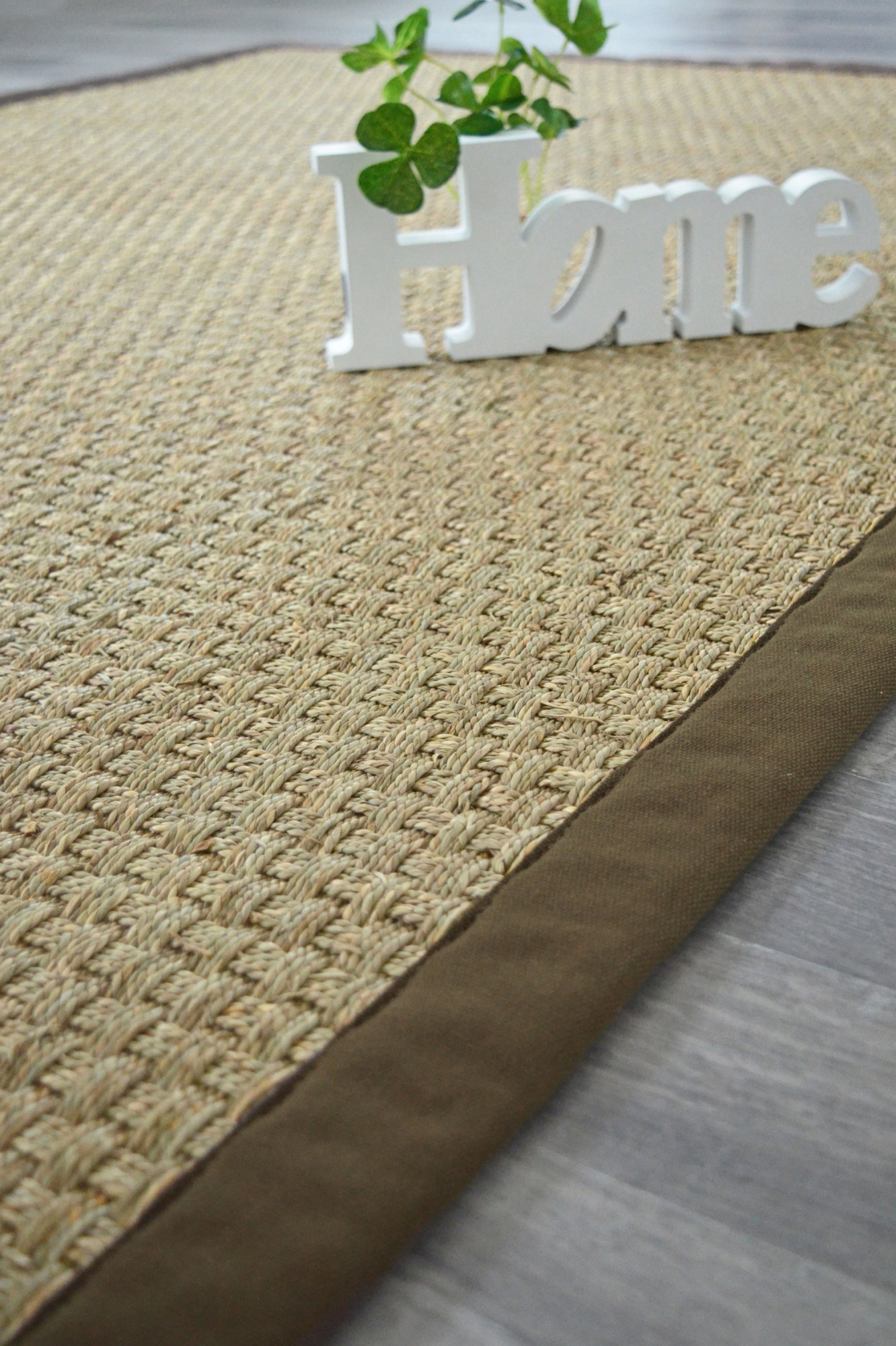Tapis sur mesure Jonc de mer Paro fin natté