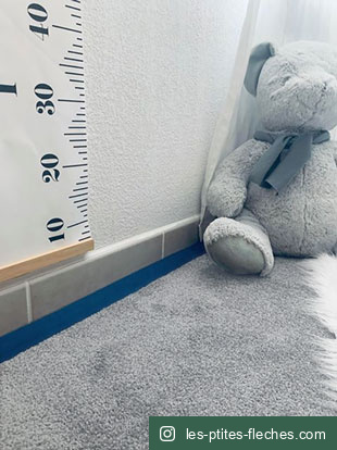 Tapis sur mesure Manège Velours gris éléphant