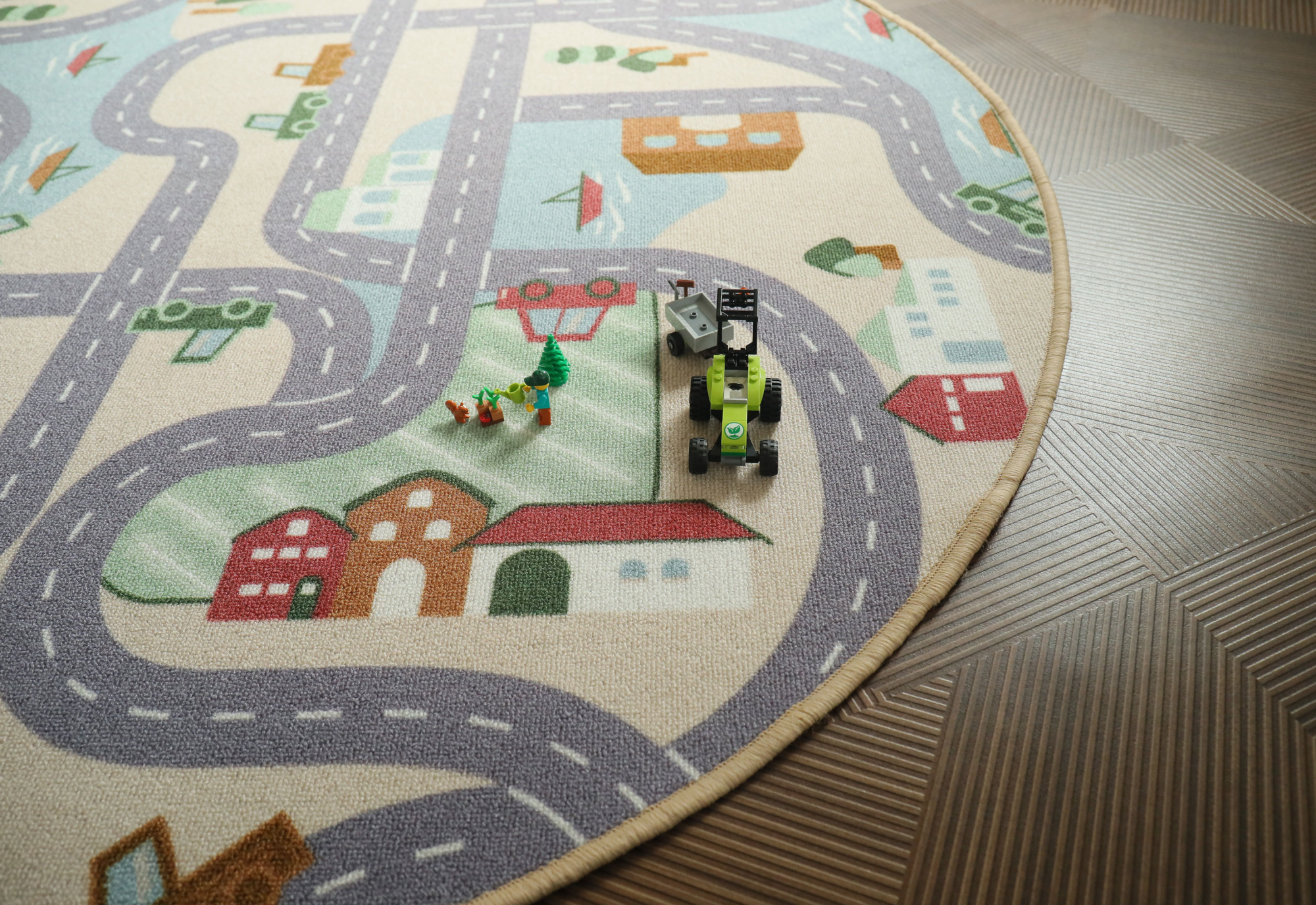 Tapis de jeu sur mesure circuit de voiture campagne