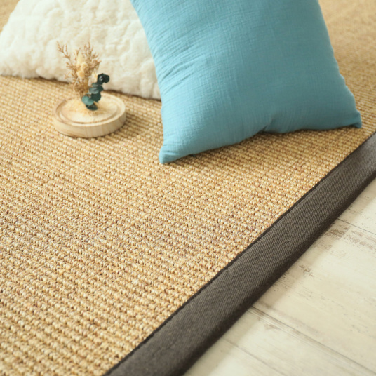 Tapis sur mesure Sisal Cuba orge