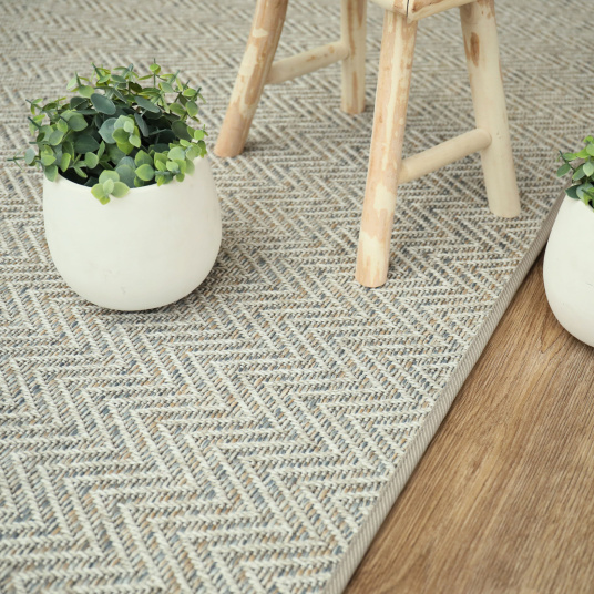 Java - Gris grège - Galon synthétique - Beige