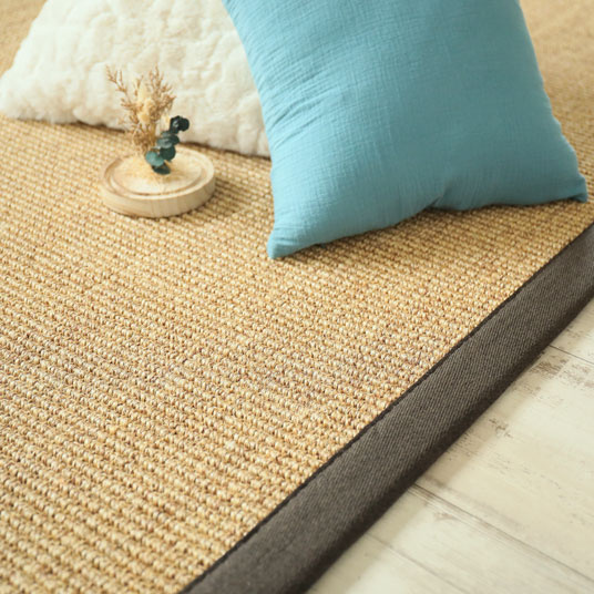 Tapis sur mesure Sisal Cuba orge
