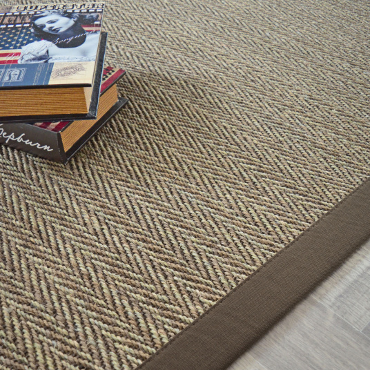 Tapis sur mesure Sisal Nairobi - Chevron