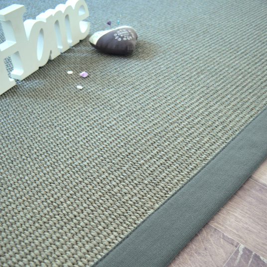 Tapis sur mesure Sisal Quintana - Gris