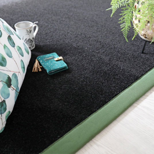 Tapis sur mesure Manège Velours - Noir